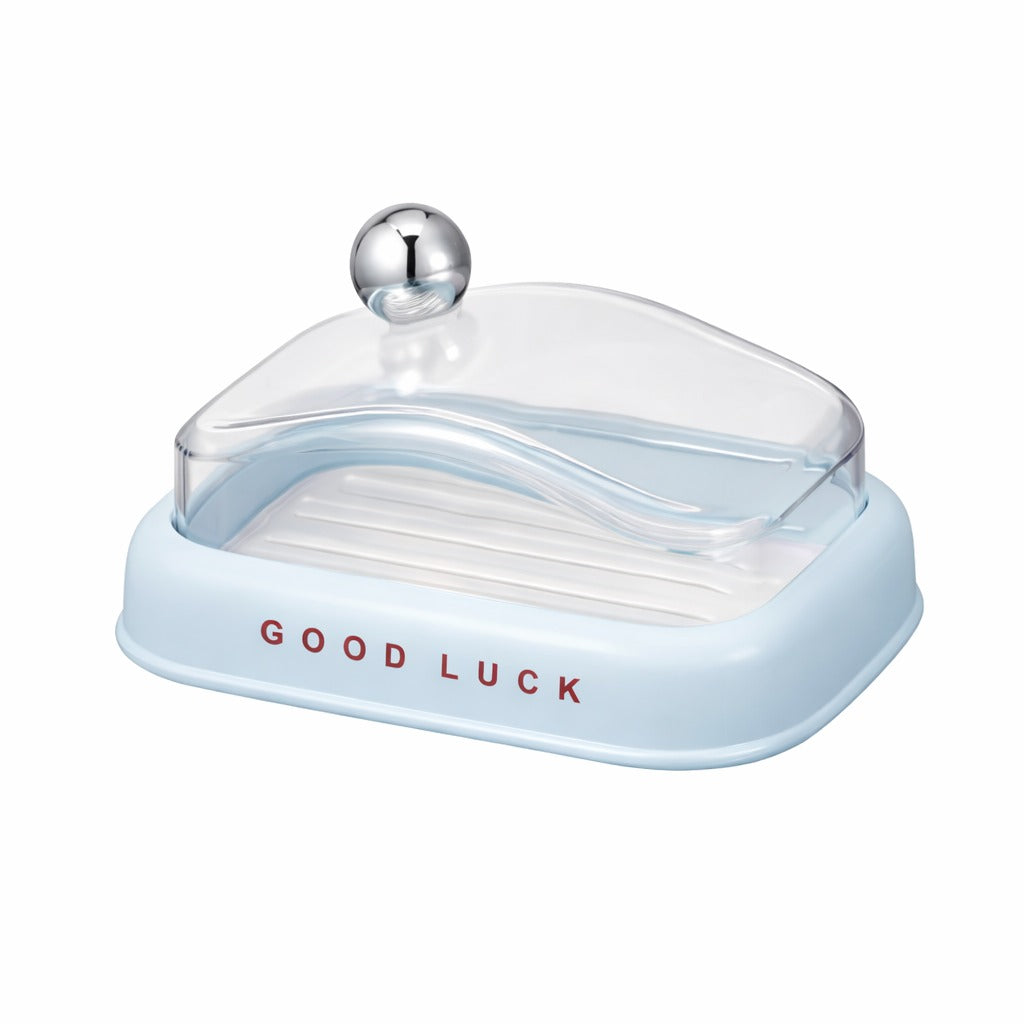 Soap Holder - Good Luck - Blue