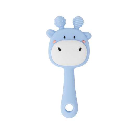 Giggly Giraffe Rattle Teether - Frost Blue