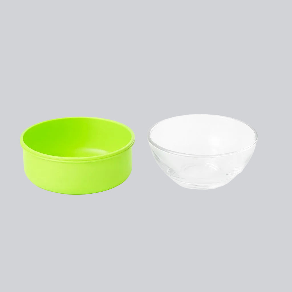 Powder Puff With Case - Lime Splash
