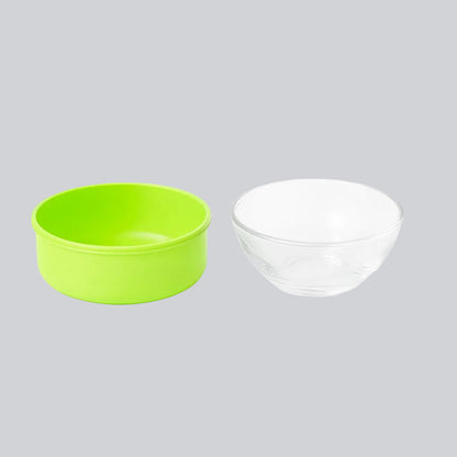 Powder Puff With Case - Lime Splash