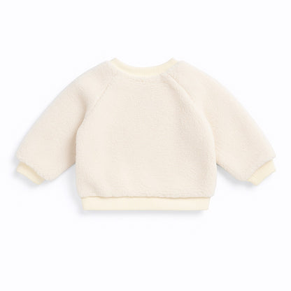 Faux Fur Sweatshirt - Mini Meow