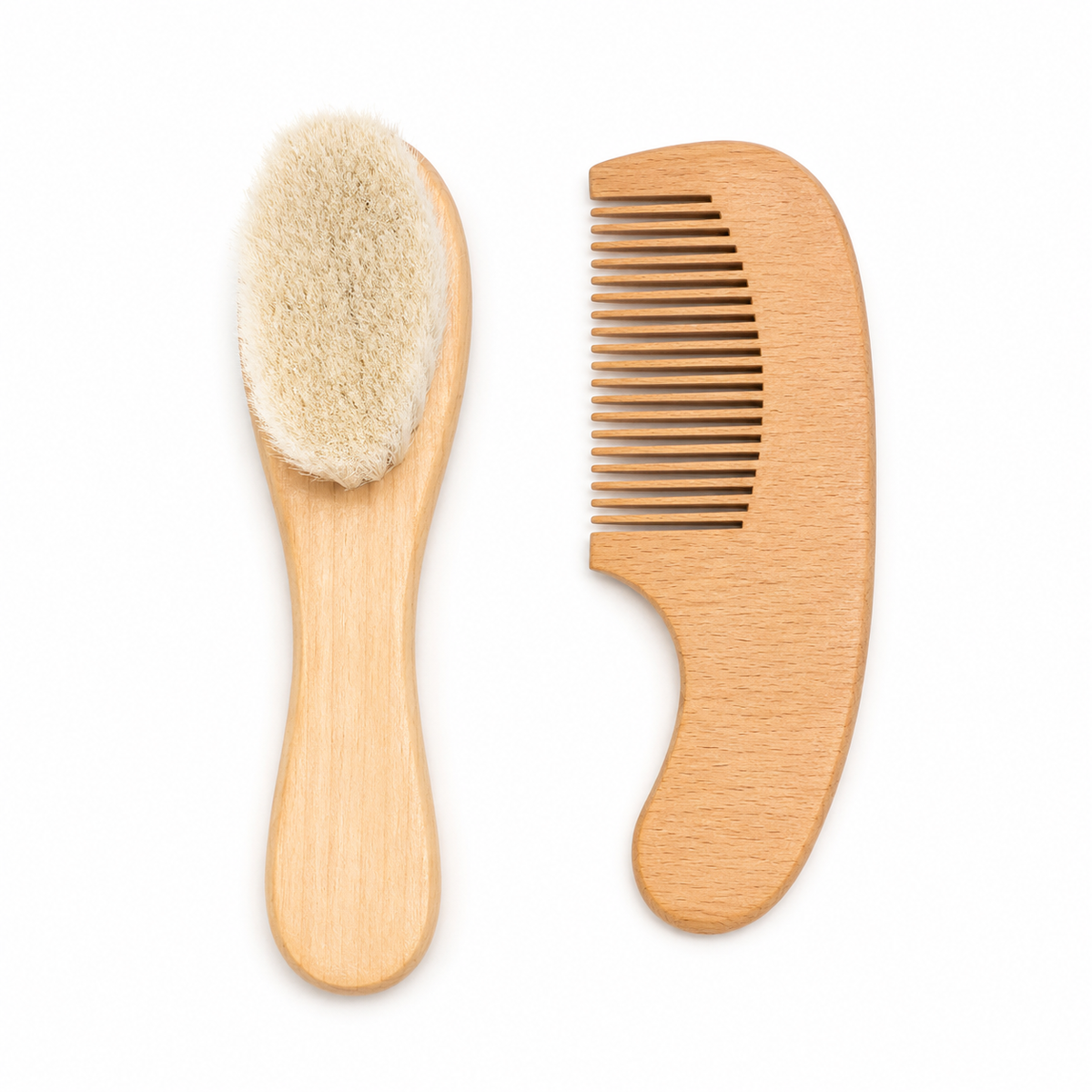 Wooden Brush & Comb Set