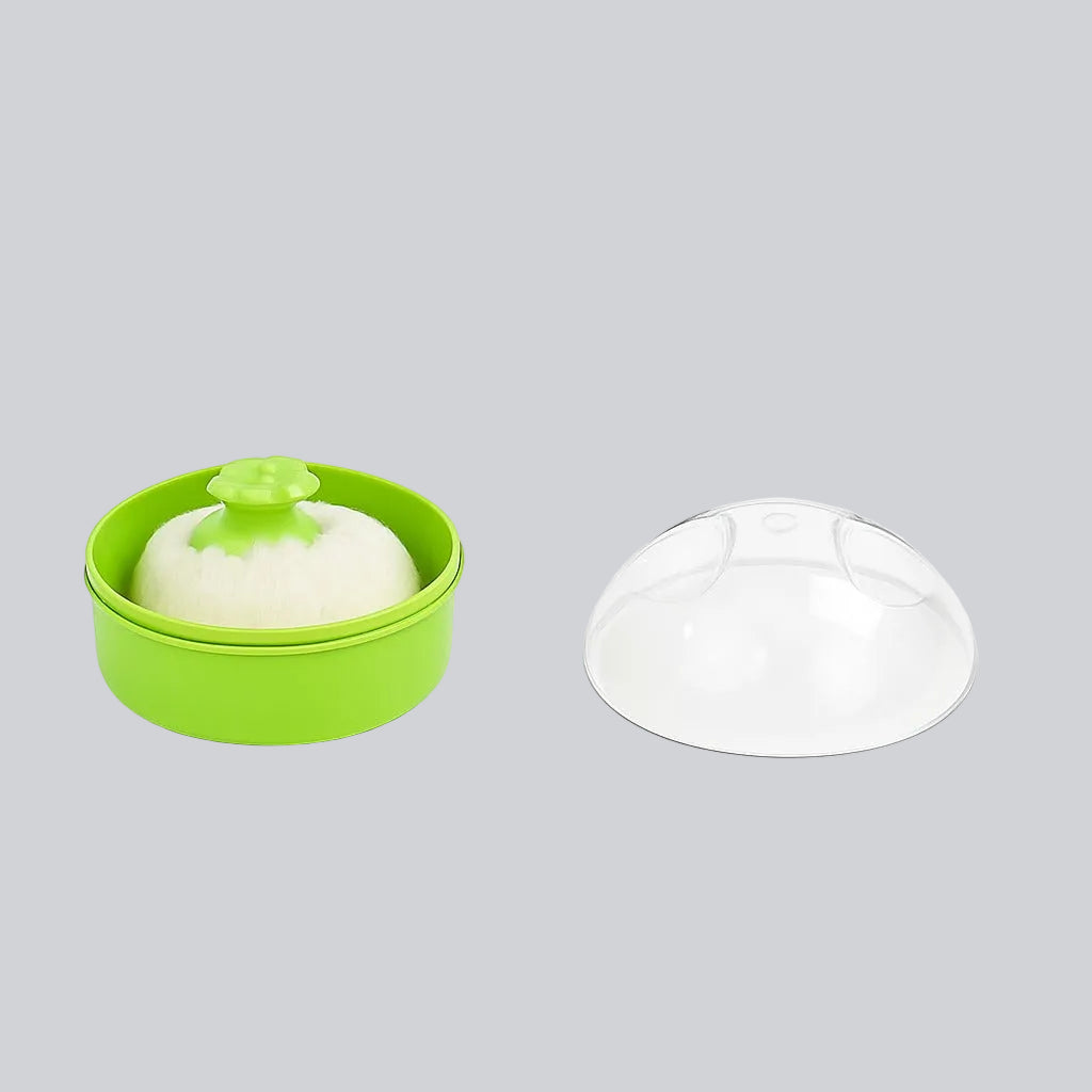Powder Puff With Case - Lime Splash