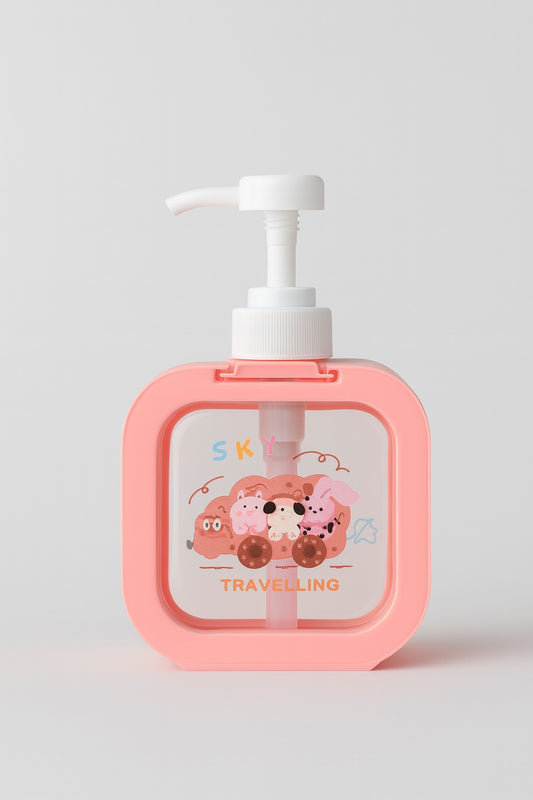 Soap Dispenser - Cartoon Design - Pink