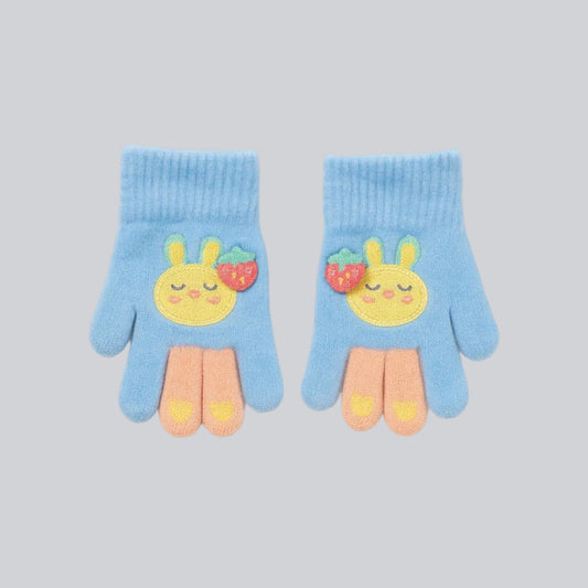 Baby Winter Finger Gloves - Skyberry Bunny