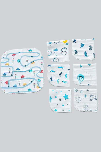Washcloth For Baby- 7pc set (white)