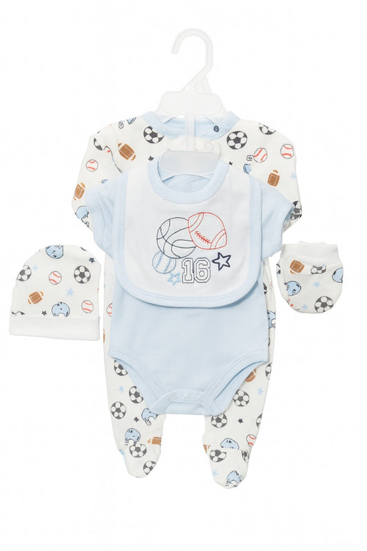 5 pcs Baby Clothing Set - Born to Play