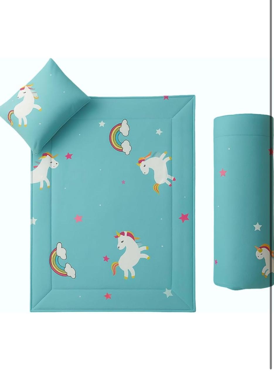 Baby Bedding Set - Starlight Unicorn (Quilt, Diaper Changing Pad, Pillow)