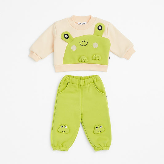 Winter Sweatshirt & Jogger Pants Co-ord Set - Froggo Chic