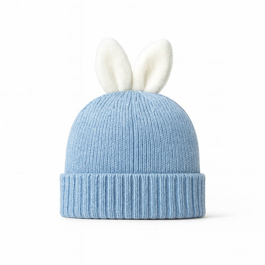 Woolen Bunny Beanie - Snowflake Hop