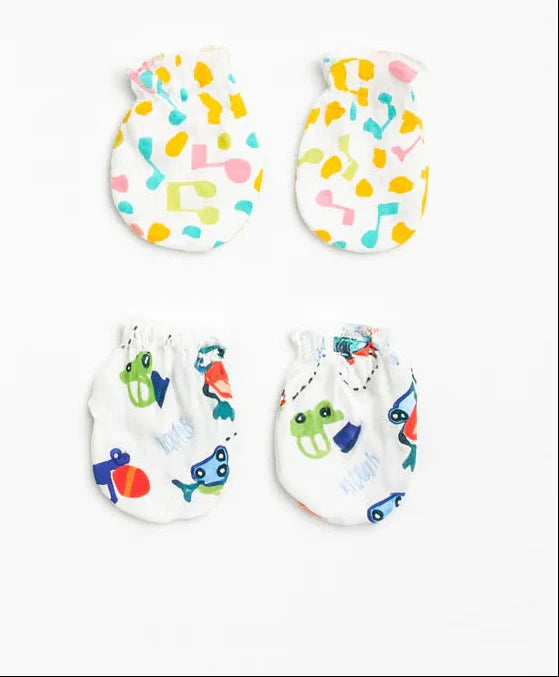Baby Assorted Mittens - Set of 2 Mix Print