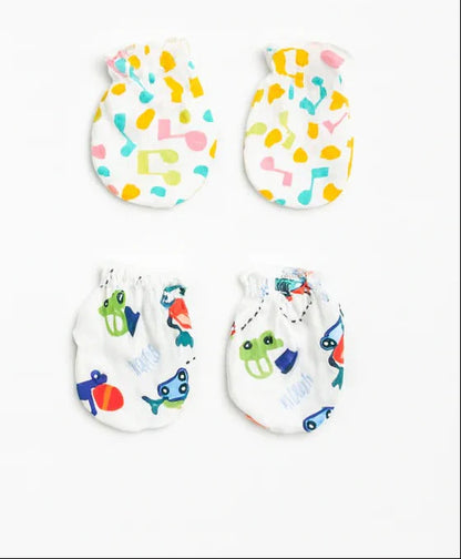 Baby Assorted Mittens - Set of 2 Mix Print