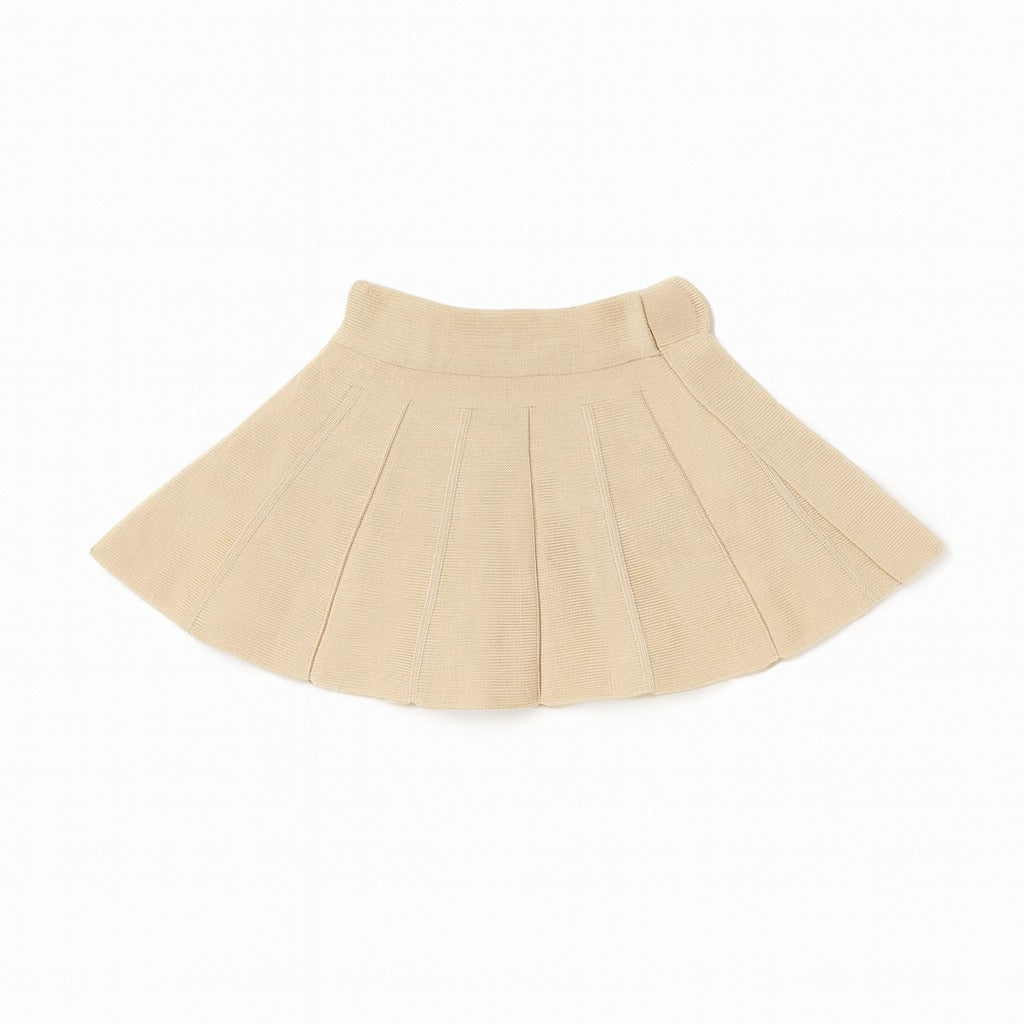 Knitted Ruffle Sweater & Skirt Set - Brownie Bloom