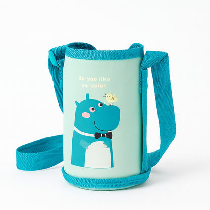 Stainless Steel Insulated Hot & Cold Sipper With Protective Cover 500ml - Aqua Hippo