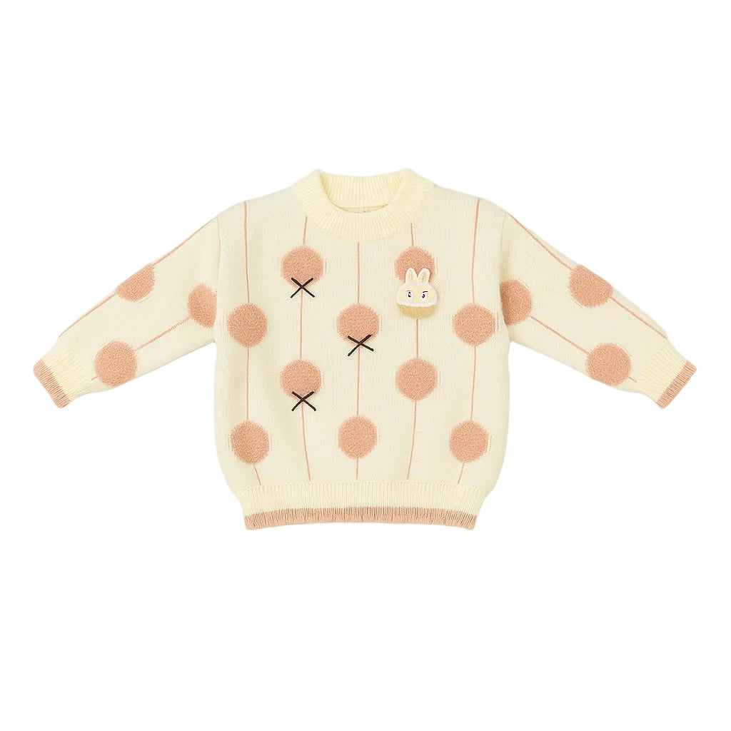 Knitted Baby Sweater - Bunny Pop