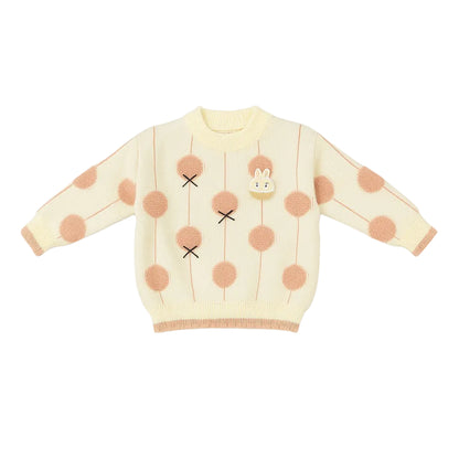 Knitted Baby Sweater - Bunny Pop