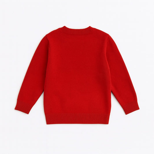 Knitted Christmas Sweater - Cherry Snowman
