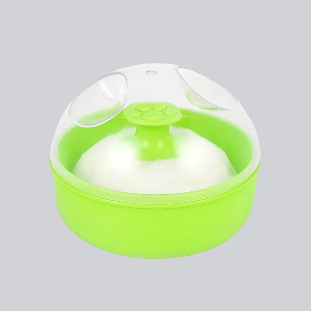 Powder Puff With Case - Lime Splash