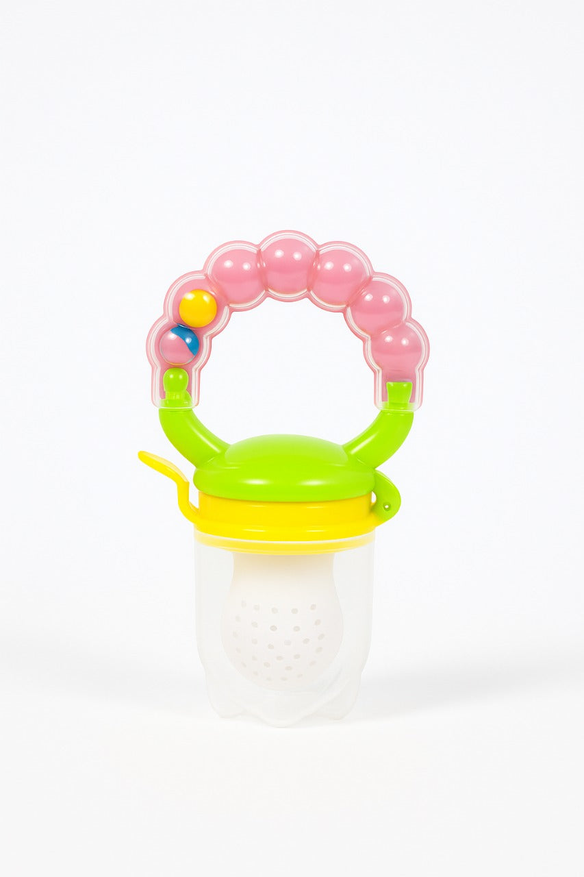 Silicone Fruit Nibbler - Green Bubble Handle