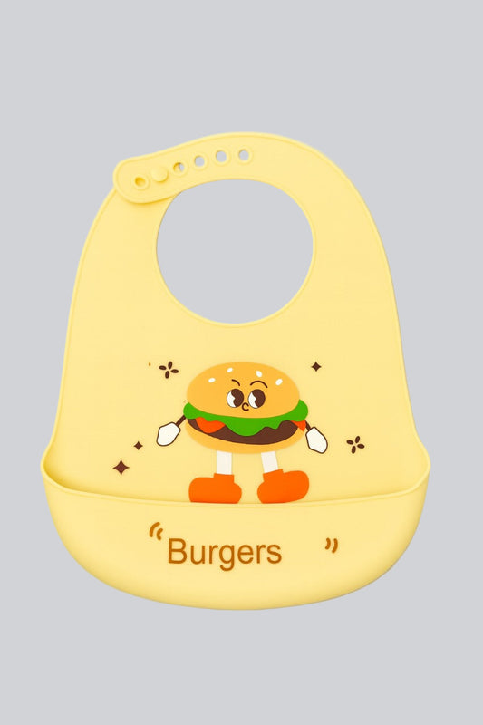 Silicone Feeding Bib - Burger Buddy