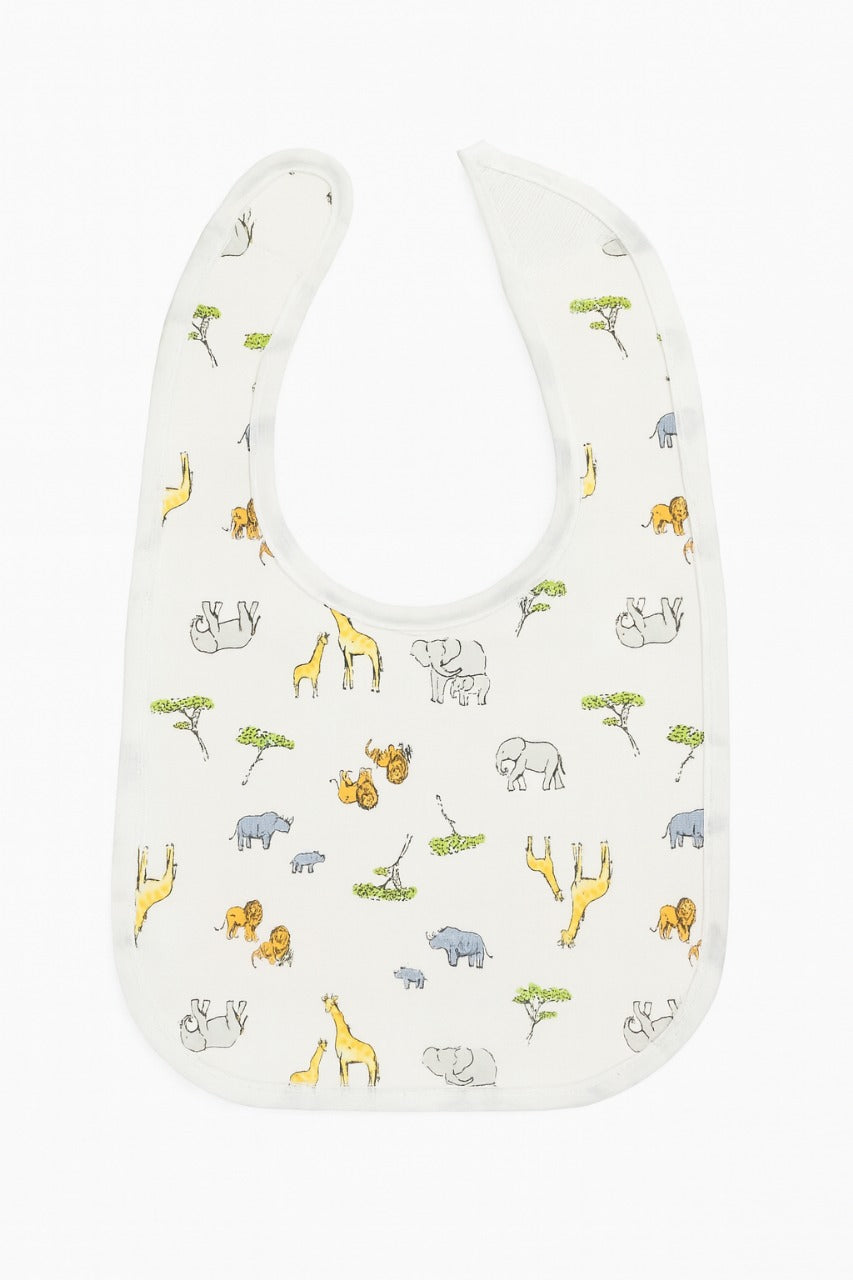 Cloth Feeding Bib Set of 3 - Grandma Loves Me