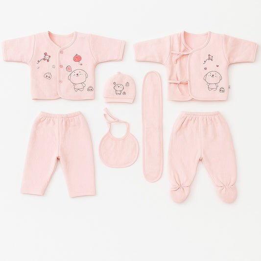 Newborn Essentials 5 pc Set - Blushy Pink