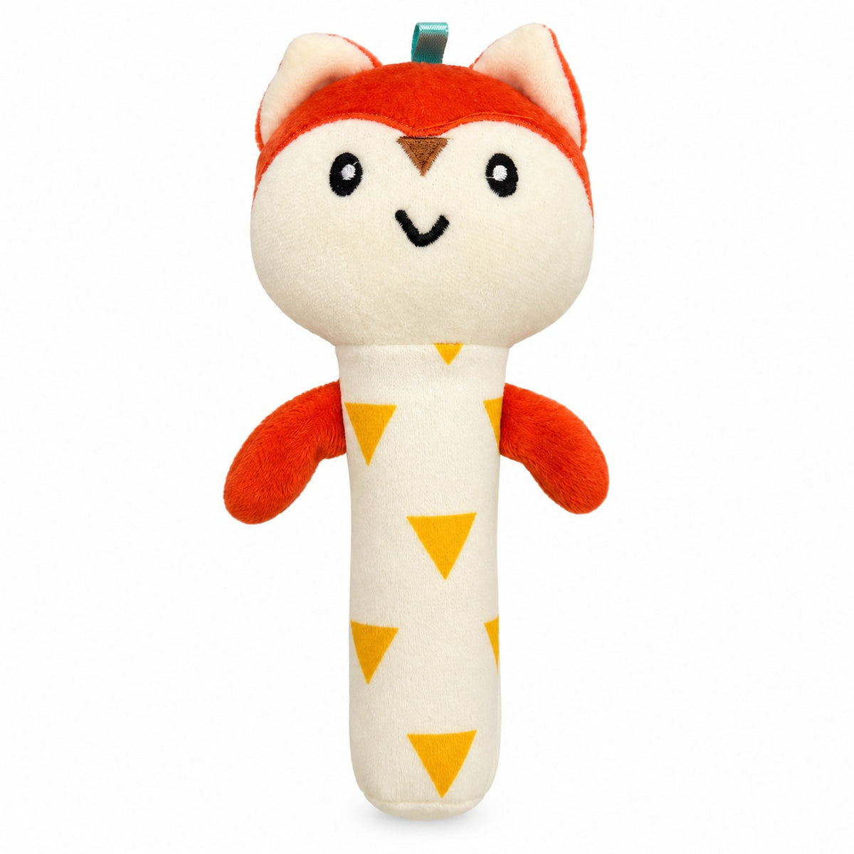 Cloth Rattle Teether - Orange Foxy