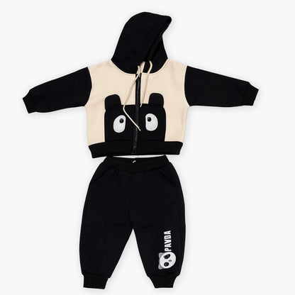 Winter Hoodie & Jogger Pants Co-ord Set - Midnight Panda