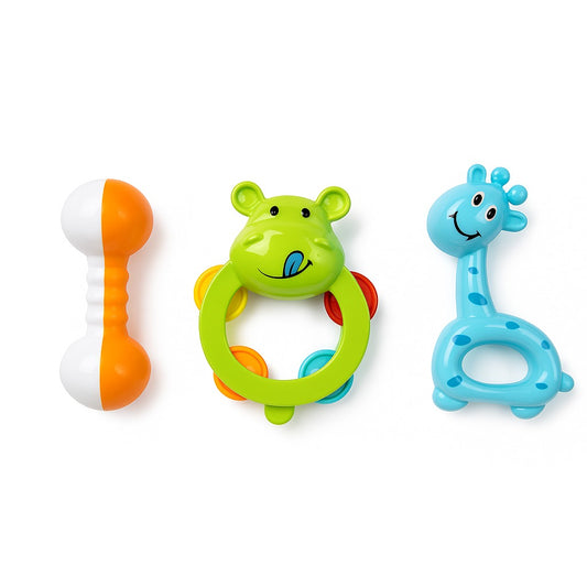 Baby Rattle Toy Set - Blue Giraffe