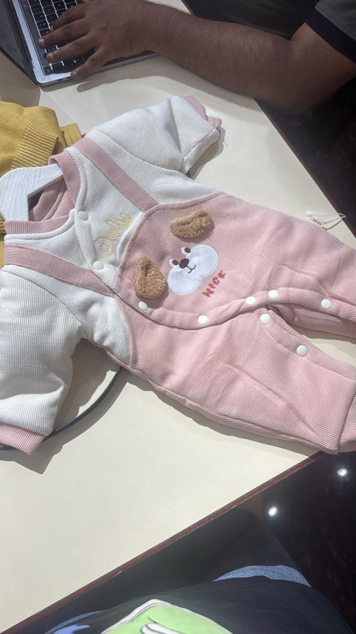 Baby Woollen Winter Romper - Furry Puppy