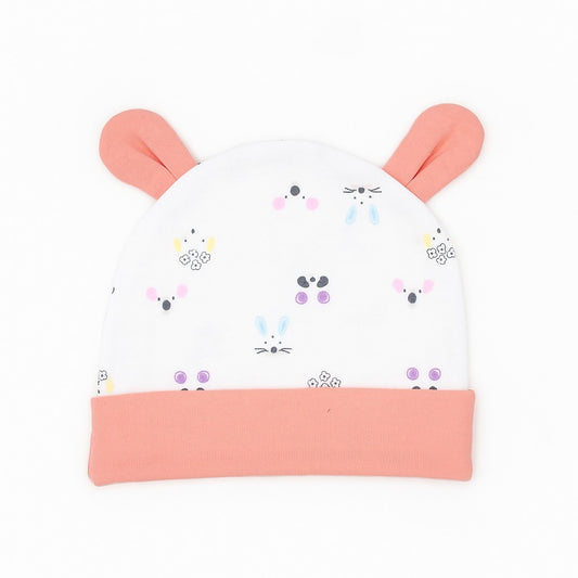 Beanie With Teddy Ears - Peek-A-Boo