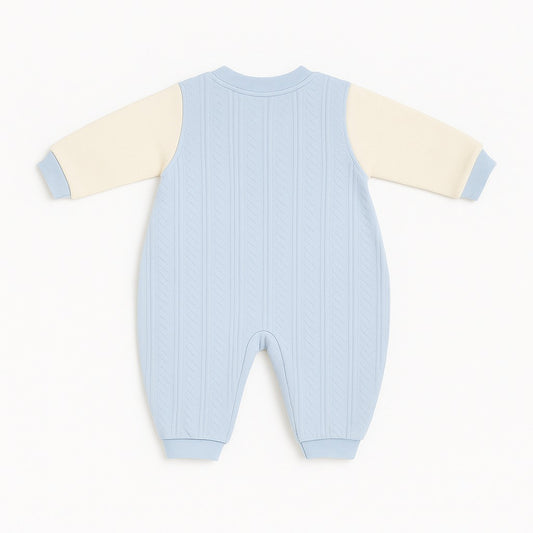 Romper With Snap Buttons - Blue Trunk