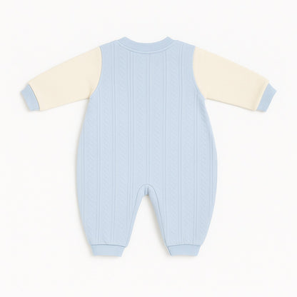 Romper With Snap Buttons - Blue Trunk