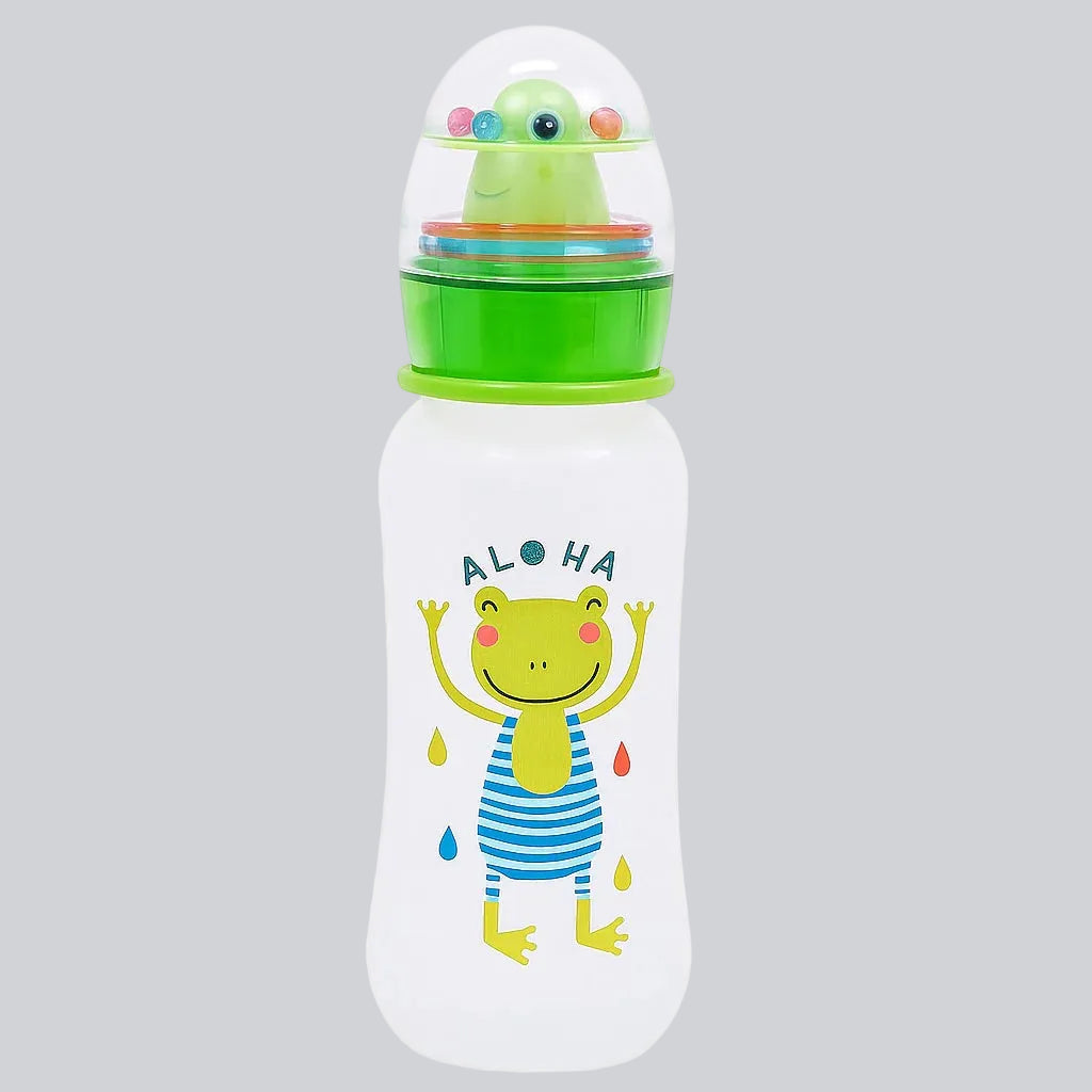 Feeding Bottle with Rattle Cap 300 ml - Happy Froggie