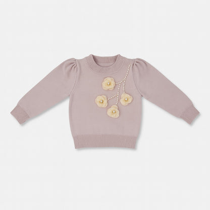 Knitted Top & Pant Co-ord Set - Lilac Pearl
