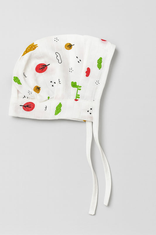 Muslin Dori Cap - Giraffe Safari
